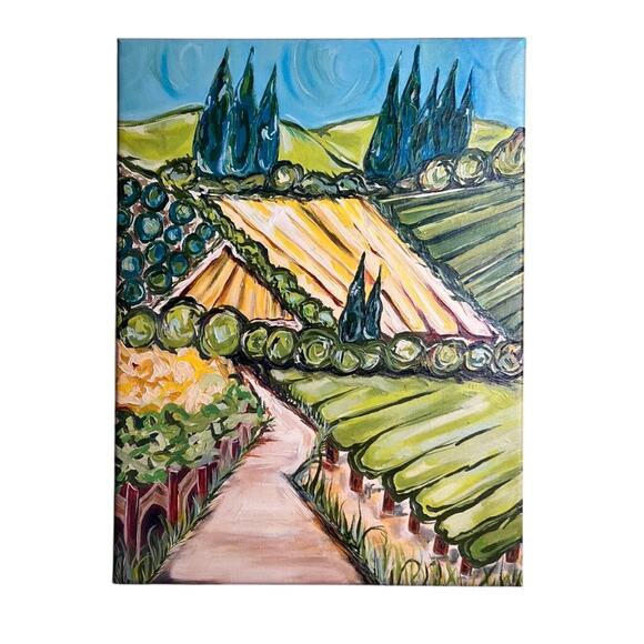 RARE Southern Living at Home Wine Country Tuscan Landscape RETIRED - Picture 3 of 10